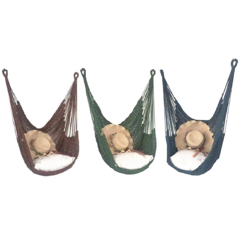 Сетчатое гамачное кресло-качели Подвесное сиденье-качели с подушкой Для сада на открытом воздухе Патио