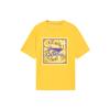 Li Ning Basketball Culture Series Graffiti Logo Printed Round Neck Short Sleeve T-Shirt Unisex Tops Oil-Yellow AHSS597-3