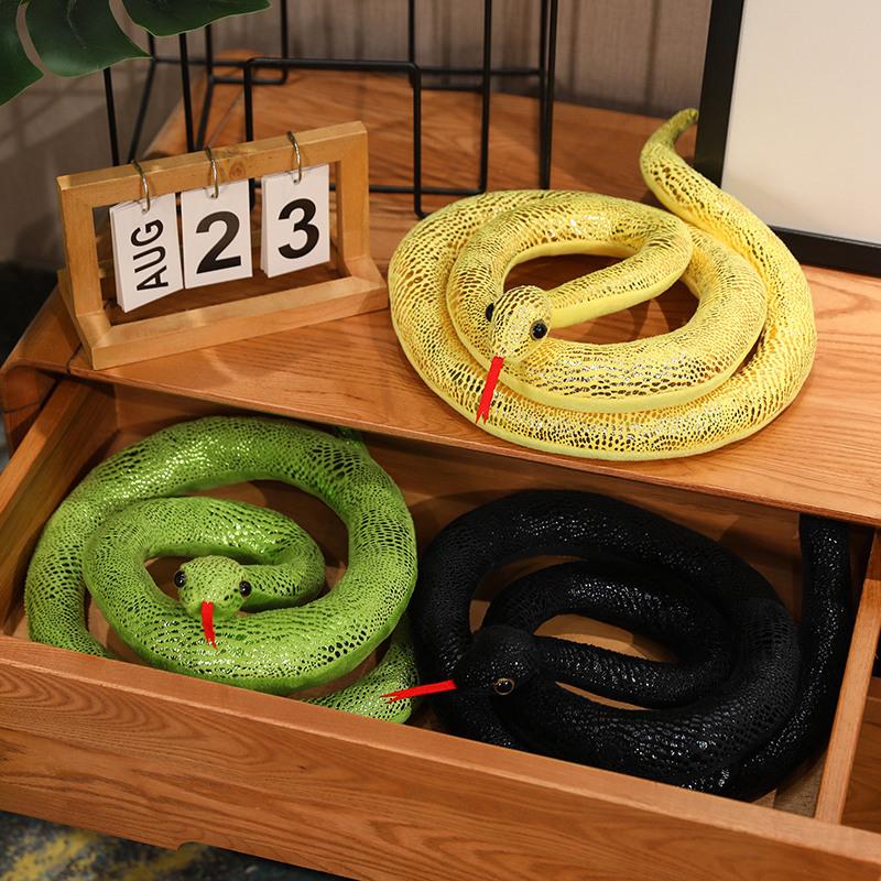 Новая длинная плюшевая игрушка питон кукла тканевая кукла уличный ларек бросает подарки для мальчиков на праздники