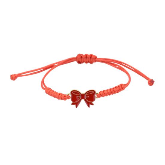 Yousheng Bow Braided Bracelet Adjustable String Rope Bracelet Handcrafted Cheerleader Bracelet for Cheer Dance Team Friends Gift