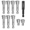 10pcs/set 25/50mm Positioning Screwdriver Bits Hex Shank Drill Bit Locating Batch Head  Gypsum Board
