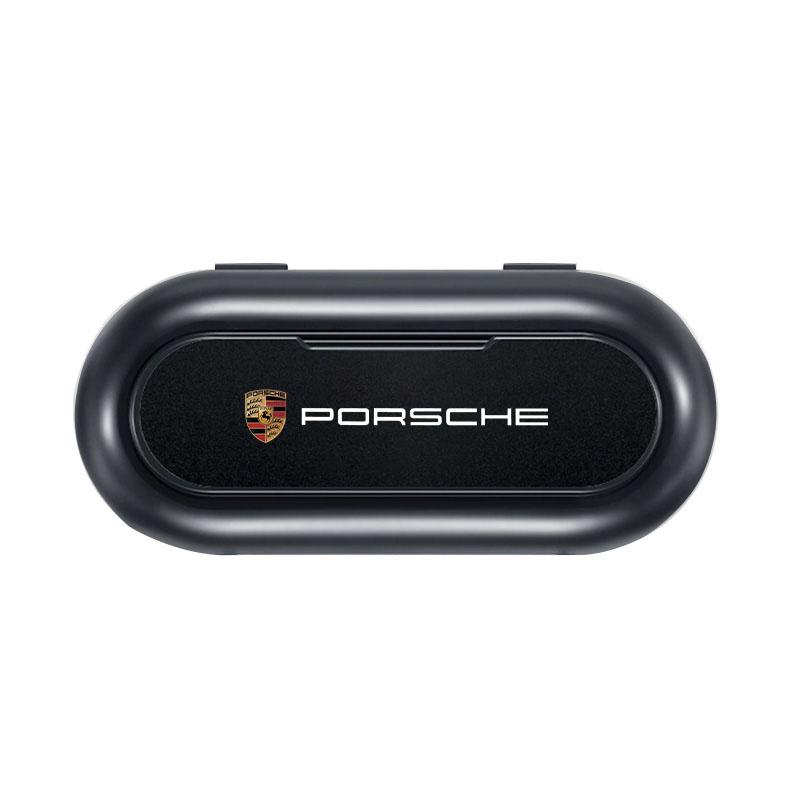 1Pcs Car Sun Visor Glasses Storage Box Holder Organizer Accessories For Porsche Boxster Cayenne Panamera Macan Cayman 911 918 996 917 991