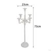 Candelabra 5 Arms Metal Candle Holder Candlestick Table Centerpieces for Festive Party Decor