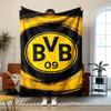 Borussia Dortmund Soft and comfortable flannel Suitable for sofas living rooms outdoor camping travel and also makes a great anniversary gift