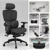 Ergonomic Office Chair, Mesh Office Chair with High Backrest, Swivel Desk Chair with Adjustable Lumbar Support, Home Computer Gaming Chair