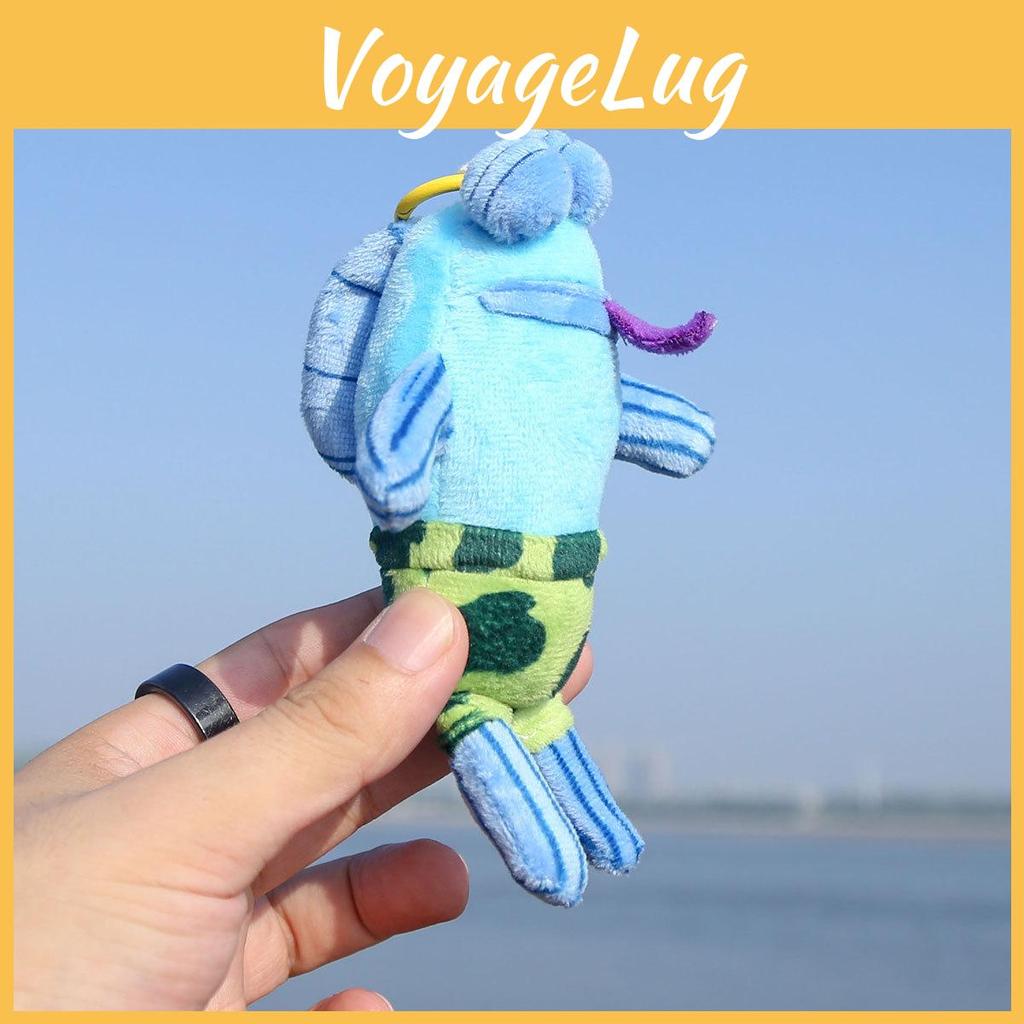 Spongebob Squarepants Bikini Bottom Plush Toy Keychain With Soft Cotton Filling For Kids And Collectors