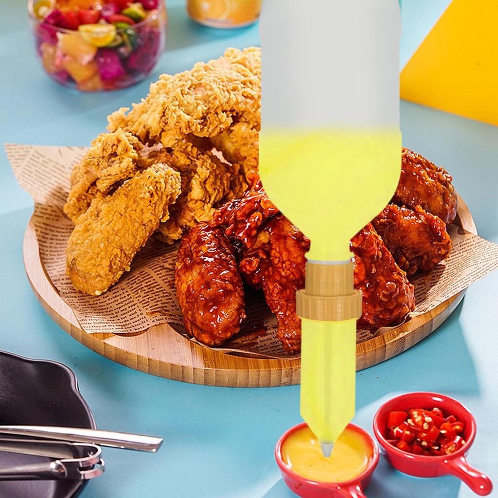 Hanging sauce dispenser 2.5L Large capacity condiment dispenser Leak-proof sauce Squeezy Bottles for kitchen accessories
