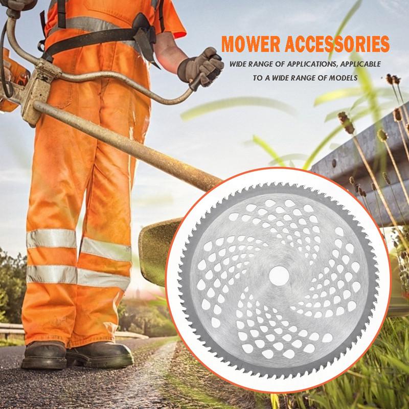 255mm (10inch) HSS лезвие для газонокосилки, отверстие 25,4 мм, 40/60/80 зубьев, аксессуары для режущей деки газонокосилки, садовое лезвие для прополки