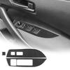 AIRSPEED Carbon Fiber Interior Door Window Switch Decorative Sticker for Toyota Corolla Customizable Garnish for Drive Interior with Tape (First