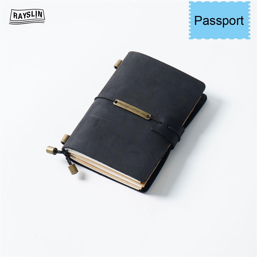 7 Colors 4 Sizes Travel Journal Genuine Leather Cover Handmade Notebook DIY A5 Diary Office School Note Book Free Embossing Name