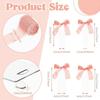 10Pcs New Acrylic Transparent Bookmark DIY Handmade Craft Table Seating Sign Blank with Ribbon Flower Label Book Accessories