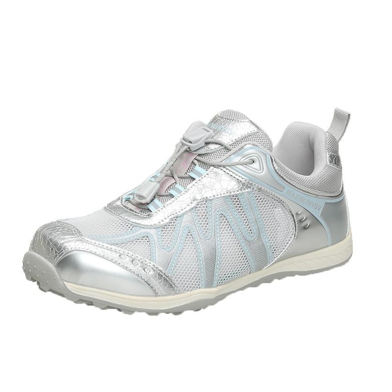 2025 spring and summer hiking drawstring dad shoes outdoor sports hiking shoes jogging shoes women's mesh breathable retro casual