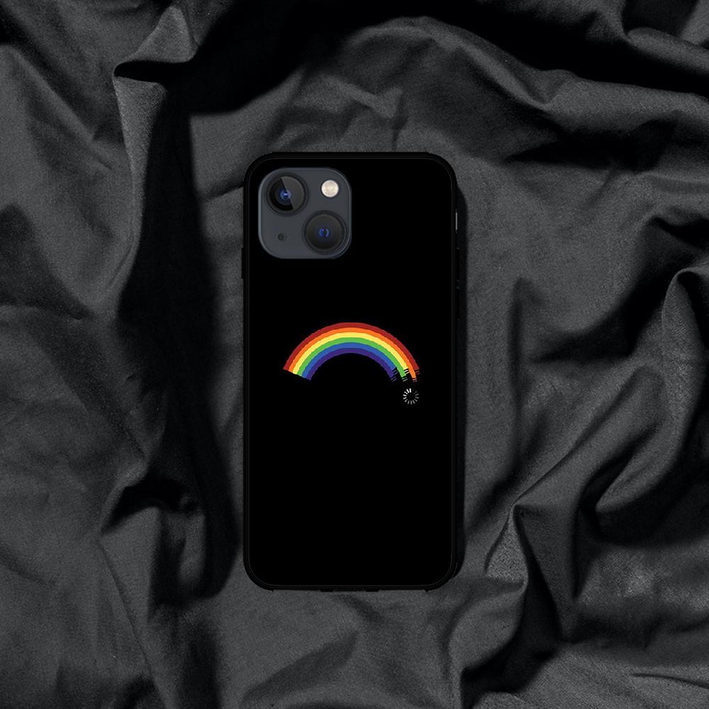 Чехол для телефона Rainbow Love LGBT для Iphone Samsung Galaxy Xiaomi Mi Redmi Note S 7 8 9 10 11 12 13 20 21 Pro Max Plus 4G 5G Черный Мягкий ТПУ 2022