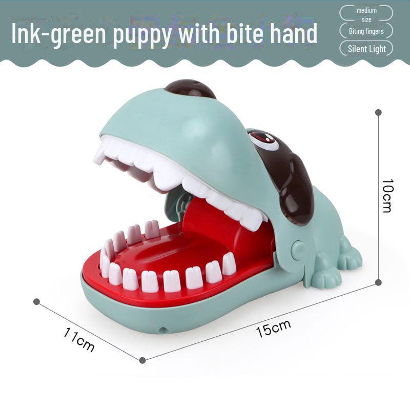Большая игра с кусающимися зубами акулы и динозавра - игрушка-фокус для родителей и детей