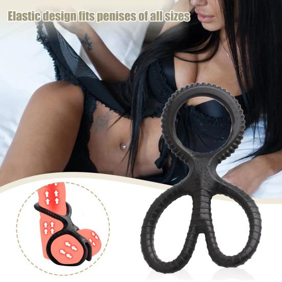 Кольцо для фаллоимитатора Суперэластичное компактное удобное в использовании полезное стопорное кольцо для корректора пениса для секса