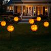 Хэллоуинские садовые фонари на солнечной батарее, тыква, привидение, водонепроницаемые светодиодные фонари для дорожки