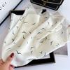 Luxury Brand 2024 Skinny Neckerchief Scarf For Women Satin Silk Ribbons Bandana Ladies Neck Tie Wrist Wrap Shawl Echarpe
