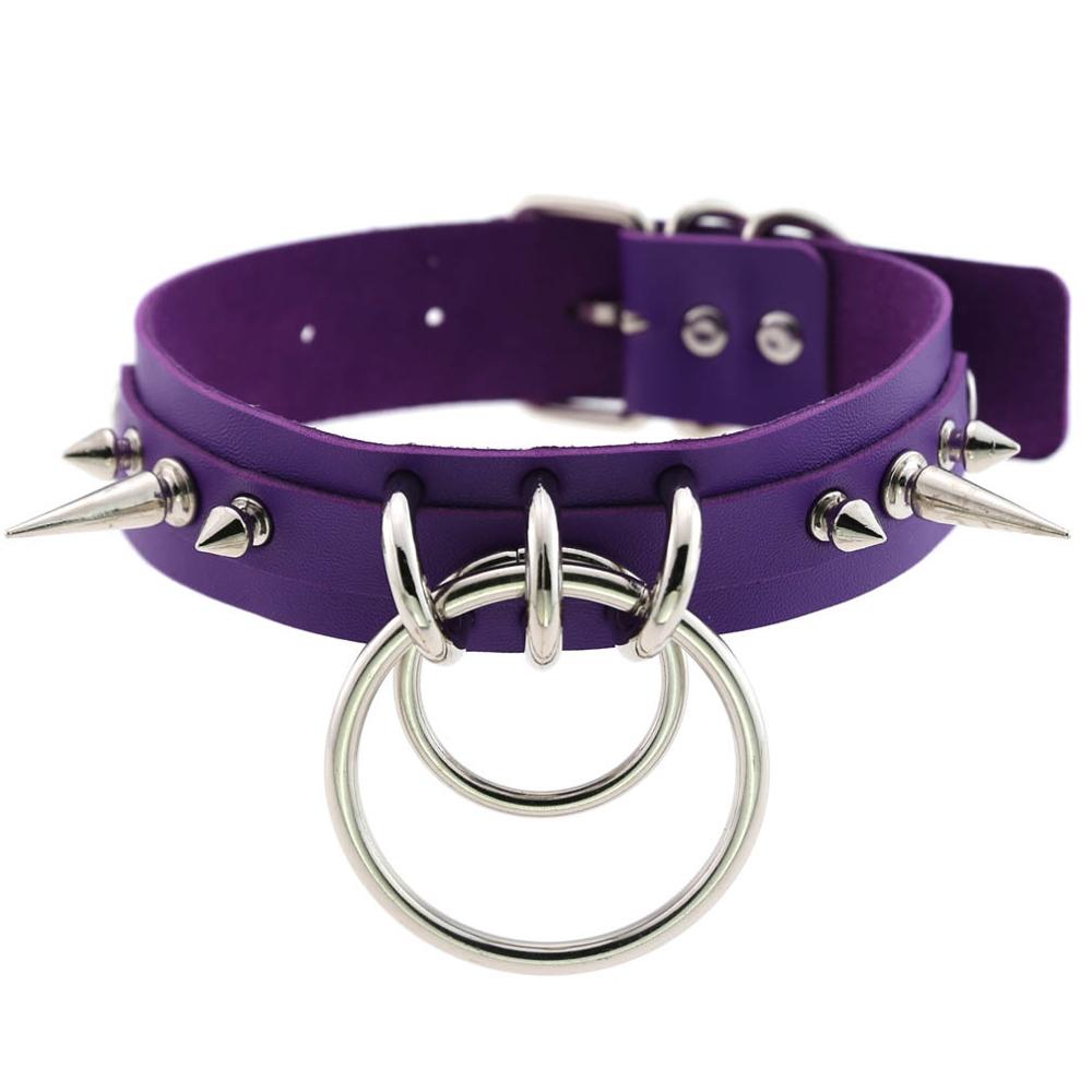 Spiked Choker For Women Men Punk Rock Collar Goth Fashion Necklaces Leather Studded Choker Girls Harajuku Gothic Jewelry