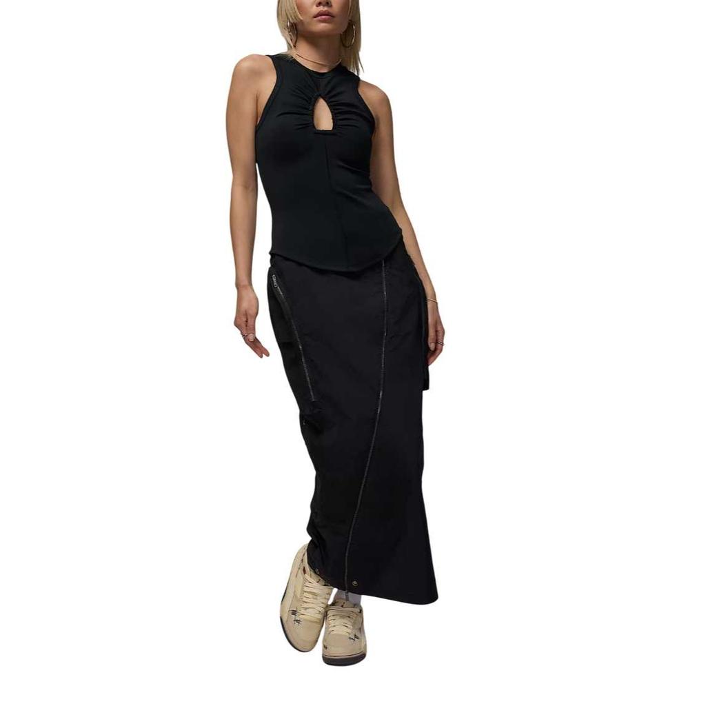 Jordan X Téla Топ-майка женский с круглым вырезом, однотонный, приталенный крой IB0931-010