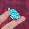 Turquoise Pendant, Gemstone 925 Solid Sterling Silver Jewelry Pendant, Handmade Jewelry Birthstone Pendant, Gift For Him