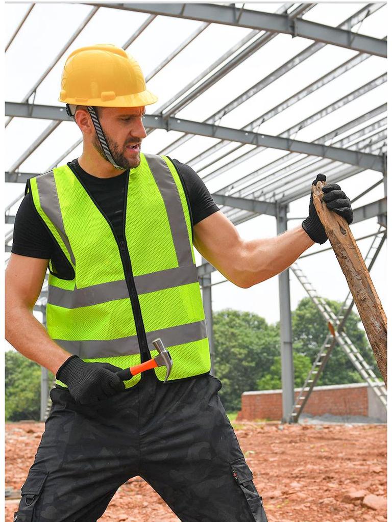 Breathable Mesh Reflective Safety Vest for Inspection, Construction, Riding, and Gardening