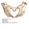 Creative Hands-in-Heart Brooch Pin Simple Elegant Retro Sweater Pin Suit Lapel Badge Coat Accessories