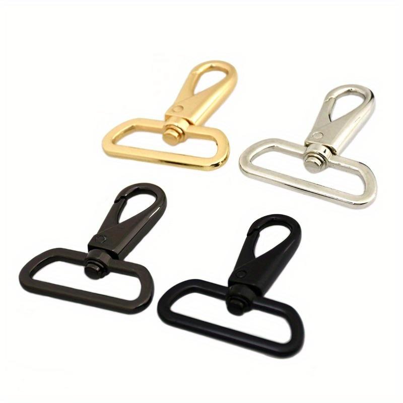 2Pcs Metal Swivel Eye Snap Hook Clasps Clips for DIY Leather Craft Bag Strap Belt Webbing Keychain