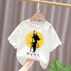 Dragon Ball Футболка для мальчиков белая хлопковая Футболки с коротким рукавом для малышей Сон Гоку Мультяшная летняя одежда Каваи Топы Подарки на день рождения
