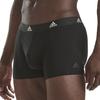 Adidas Быстросохнущие трусы-боксеры Letter, 3 пары, мужское нижнее белье, черные 4A1M02-000