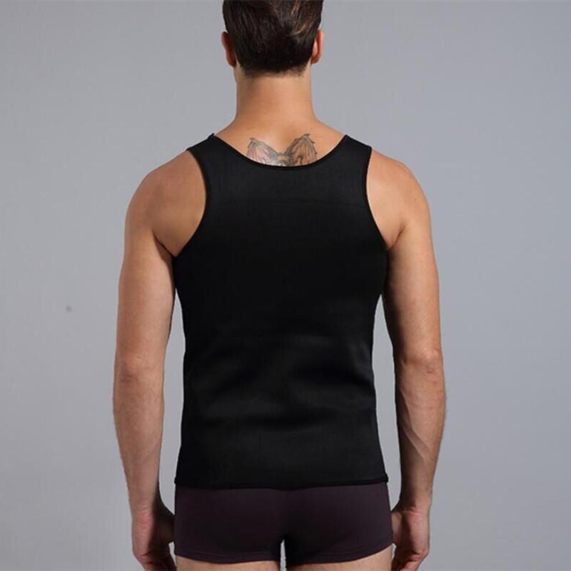 Мужской жилет для похудения в тренажерном зале и фитнесе, компрессионная рубашка для тела, формирователь мышц, майка, корректирующее белье для пота