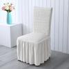 Puff Wedding Chair Cover Banquet Luxury Cover for Chairs Spandex Stretch Backrest Chair Case Protect Free Shipping