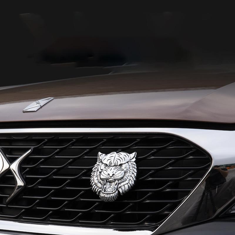 Chery Tiggo 7 pro 8 Pro гриль, высококачественное металлическое украшение в виде головы тигра, эмблема автомобиля, значки, наклейка, гоночная металлическая наклейка