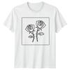 Roses Floral Flower Mens T-Shirt Ladies Tee Graphic Unisex Top