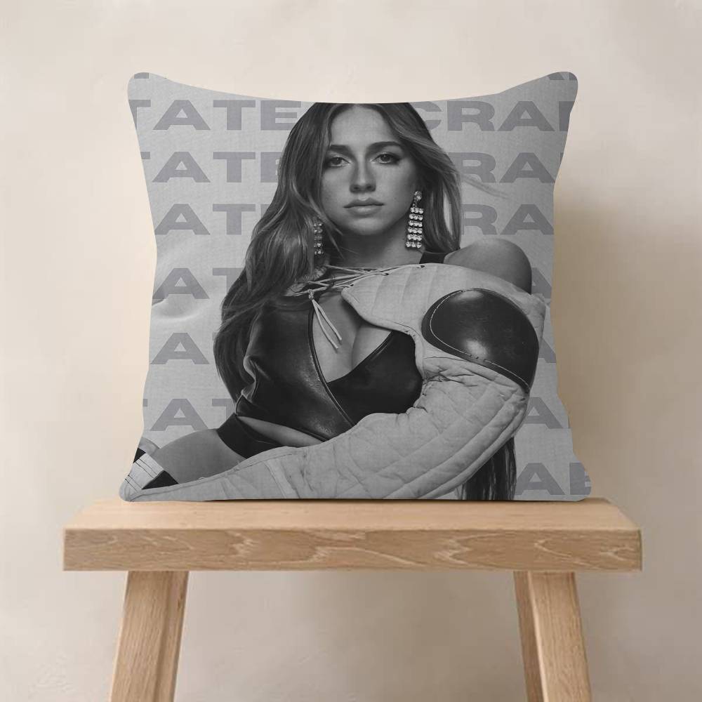 Tate MMcRae Singer Singer Personalized Pillow Dust Cover Bedroom Kids Party Decoration Pillowcase Birthday Children Gift