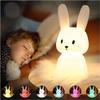 Veilleuse Lapin SOLIDEE Tactile 7 Couleurs USB Rechargeable