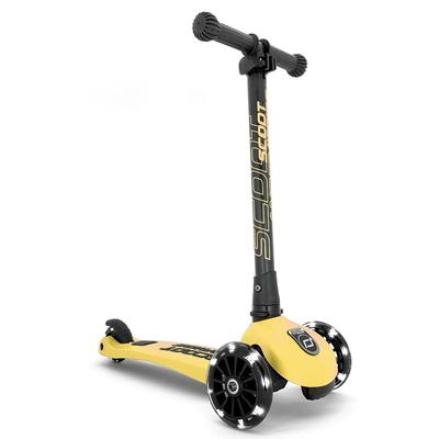 Самокат-самокат Scoot & Ride Highway Kick 3 LED Лимонный для детей, Кикборд, Трехколесный велосипед [Официальная японская гарантия] 96358