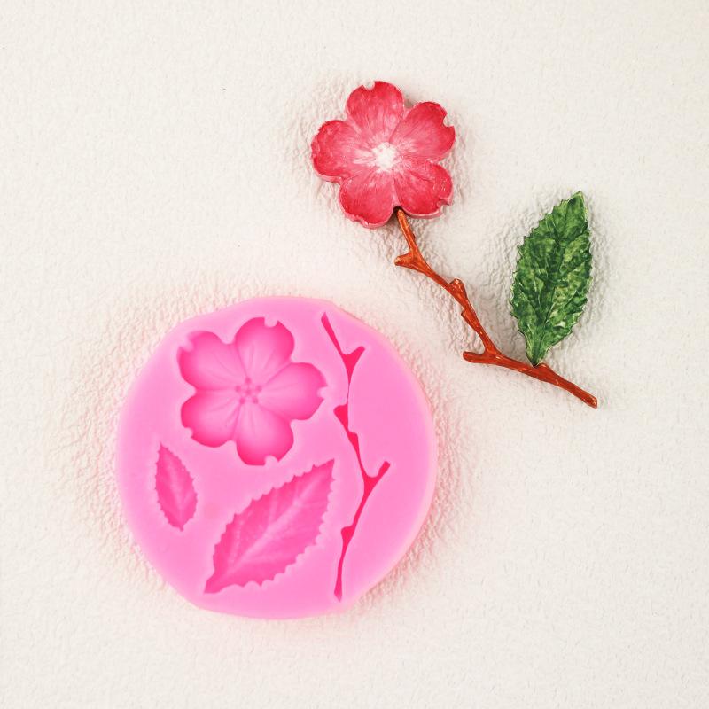 Plum Blossom Silicone Cake Mold Cupcake Fondant Mold Cake Decorating Tools Chocolate Gumpaste Mould Resin Clay Candy Mold