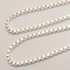 Items Silver 925 Chain Necklace 40cm Silver Chain Venetian Chain Necklace Silver Necklace Box Chain Cool Chain Only Popular Men Women Silver Chain