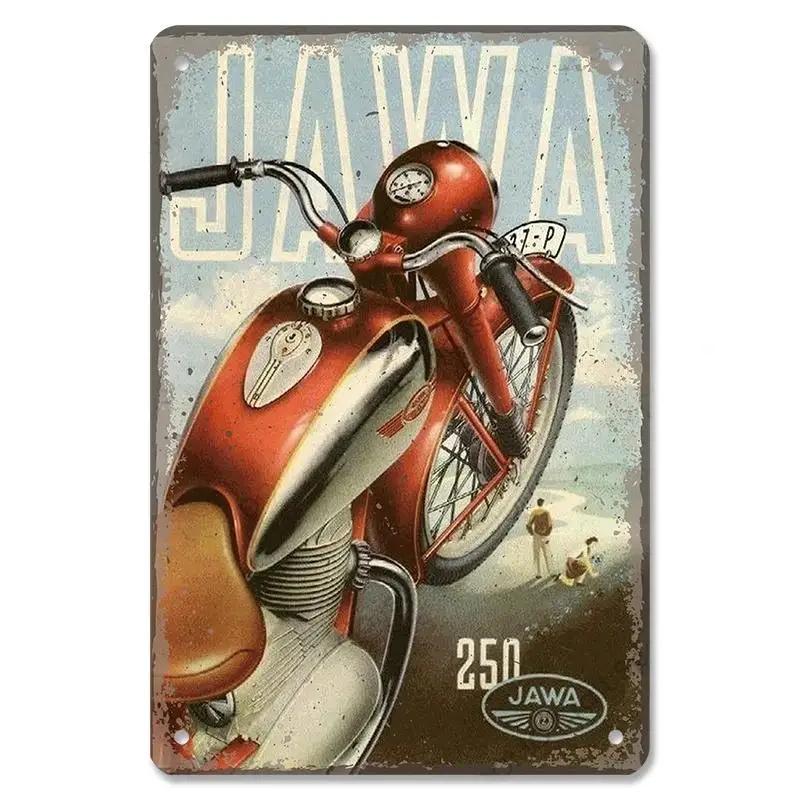 Винтажный плакат для мотокросса, металлические жестяные знаки, Гран-при мотоцикла, металлическая табличка, Декор, Настенный декор для гаража, мотоклуба, мужского пещерного бара