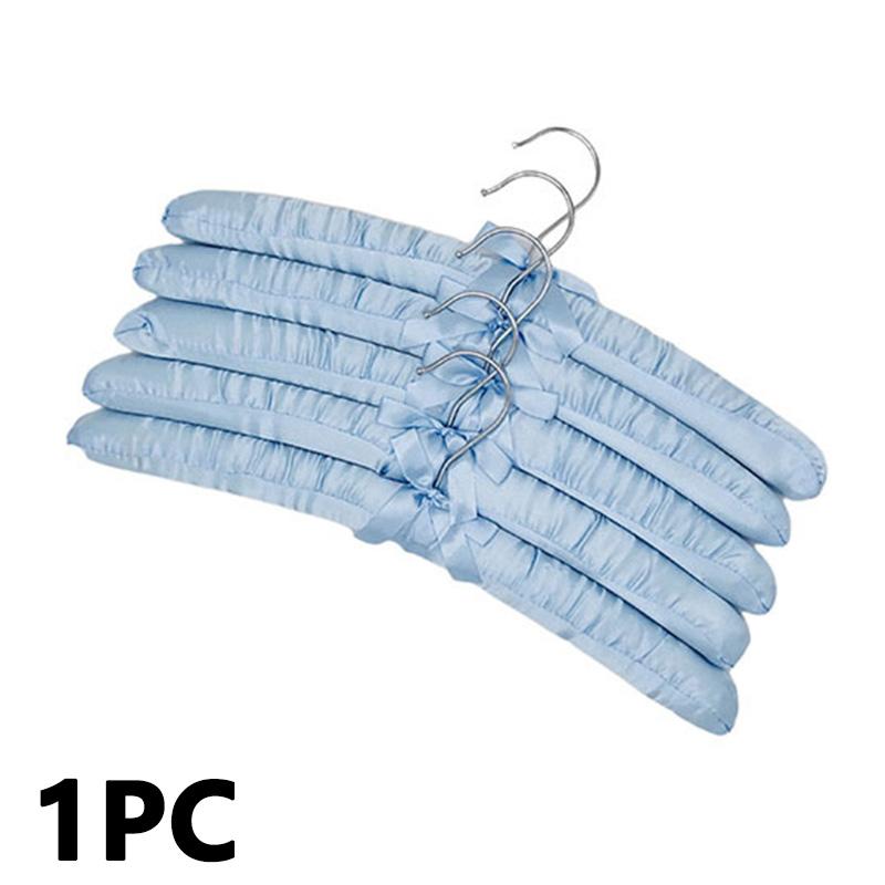 1PC Clothes Shop Clothes Hanger Silk Wrapped Storage Holder Sponge Hangers Padded Hanger Satin