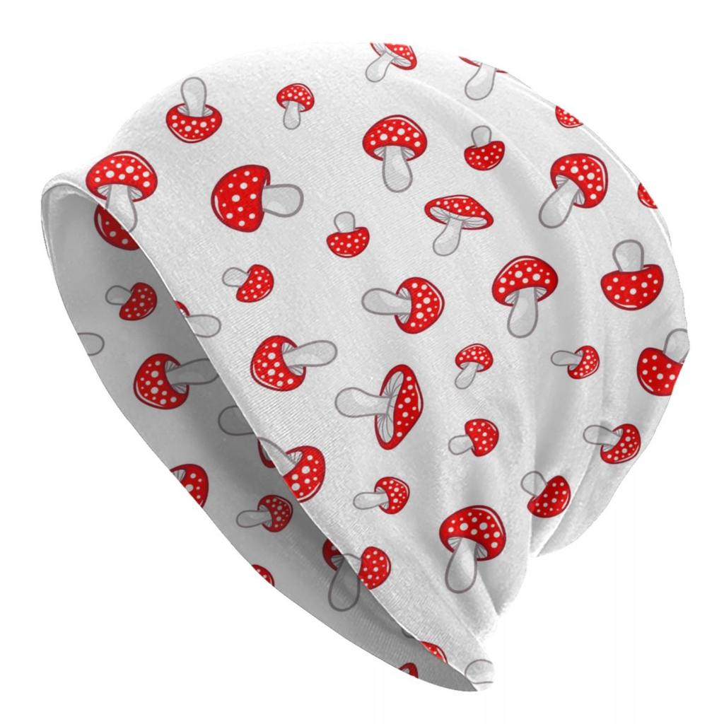 Psychedelic Magic Mushrooms Bonnet Hat Knit Hat Unisex Women Cool Unisex Winter Warm Skullies Beanies Caps