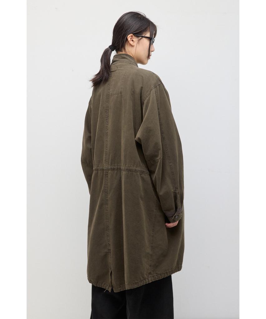 HATCHINGROOM Mods Parka Over Dyed Mud Khaki