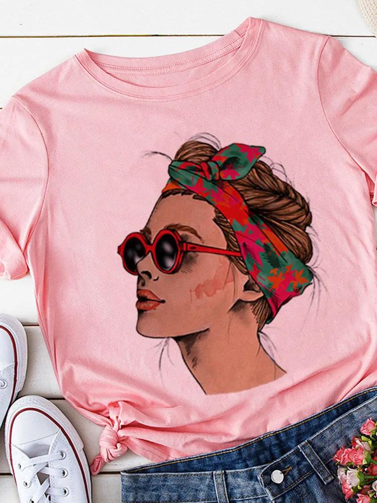 Womens Yellow Short Sleeve Tshirt Lady Casual Tops Harajuku Streetwear Summer Print Drop Ship