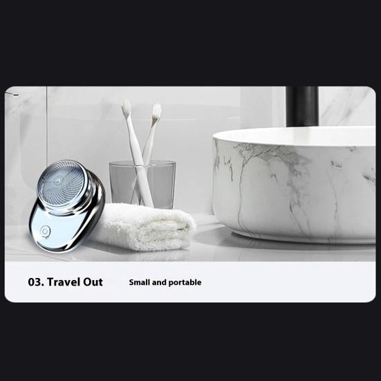 Портативная электробритва, водонепроницаемая, с возможностью зарядки от USB, 3D-роторная бритва для влажного/сухого бритья