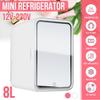 8L Makeup Fridge with LED Light Mirror Mini Portable Cosmetic Storage Refrigerator Cooler&Warmer Freezer for Home Car 19.6*26*27.4cm