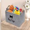 Dog Toys Felt Storage Box Snacks Sundries Dirty Clothes Storage Bag Basket