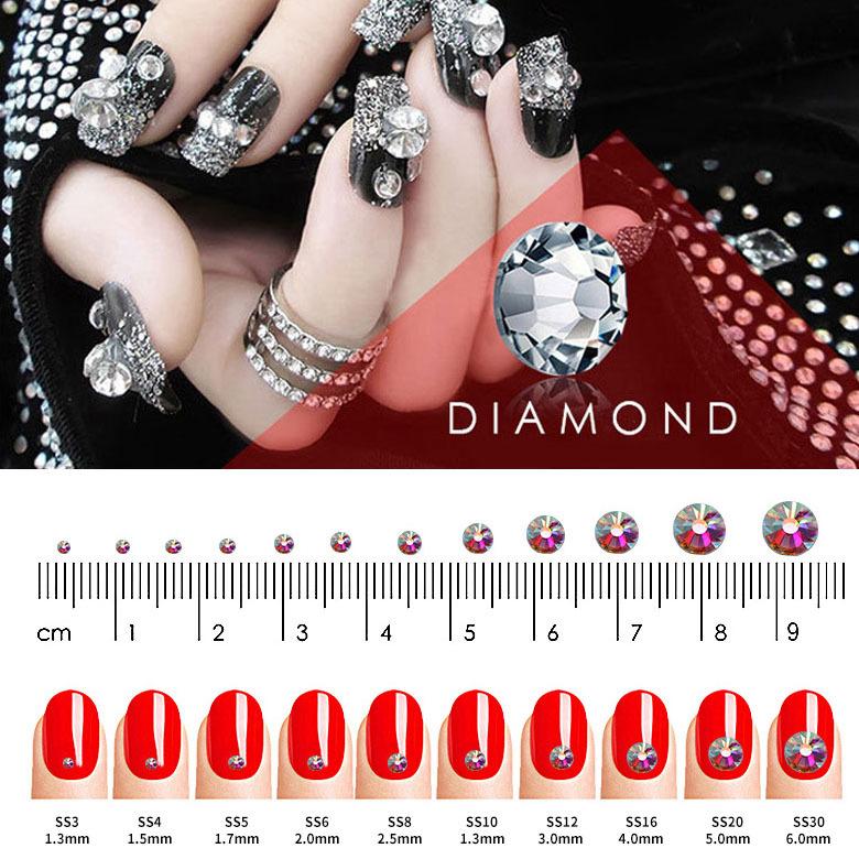 Стразы для дизайна ногтей, хрустальные стеклянные аксессуары, сделай сам, дрель с плоским дном, чехол для мобильного телефона, разноцветные, аксессуары Guomao A, аксессуары