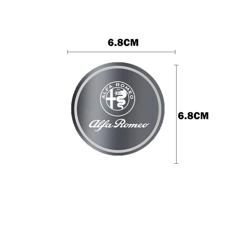 LED Car Cup Holder Lights 7 Colors Changing Mat Cup Pad For Alfa Romeo giulia stelvio giulietta 159 147 156 166 Auto Accessories zk0