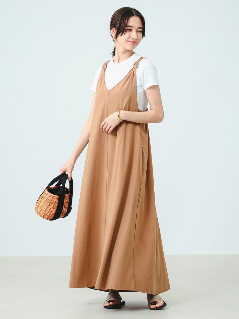 B:MING by BEAMS Knot Maxi Dress, Women's, Camel, Size M