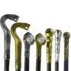Royal King Costumes Walking Cane Claw Ball King's Scepter Halloween Walking Stick Snake Head Round Handle Halloween Wand
